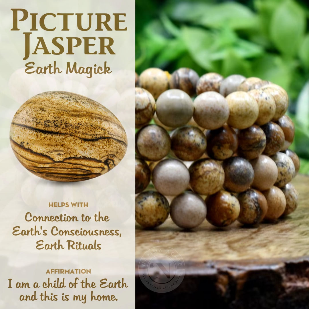 PICTURE JASPER ENERGY BRACELET 8MM