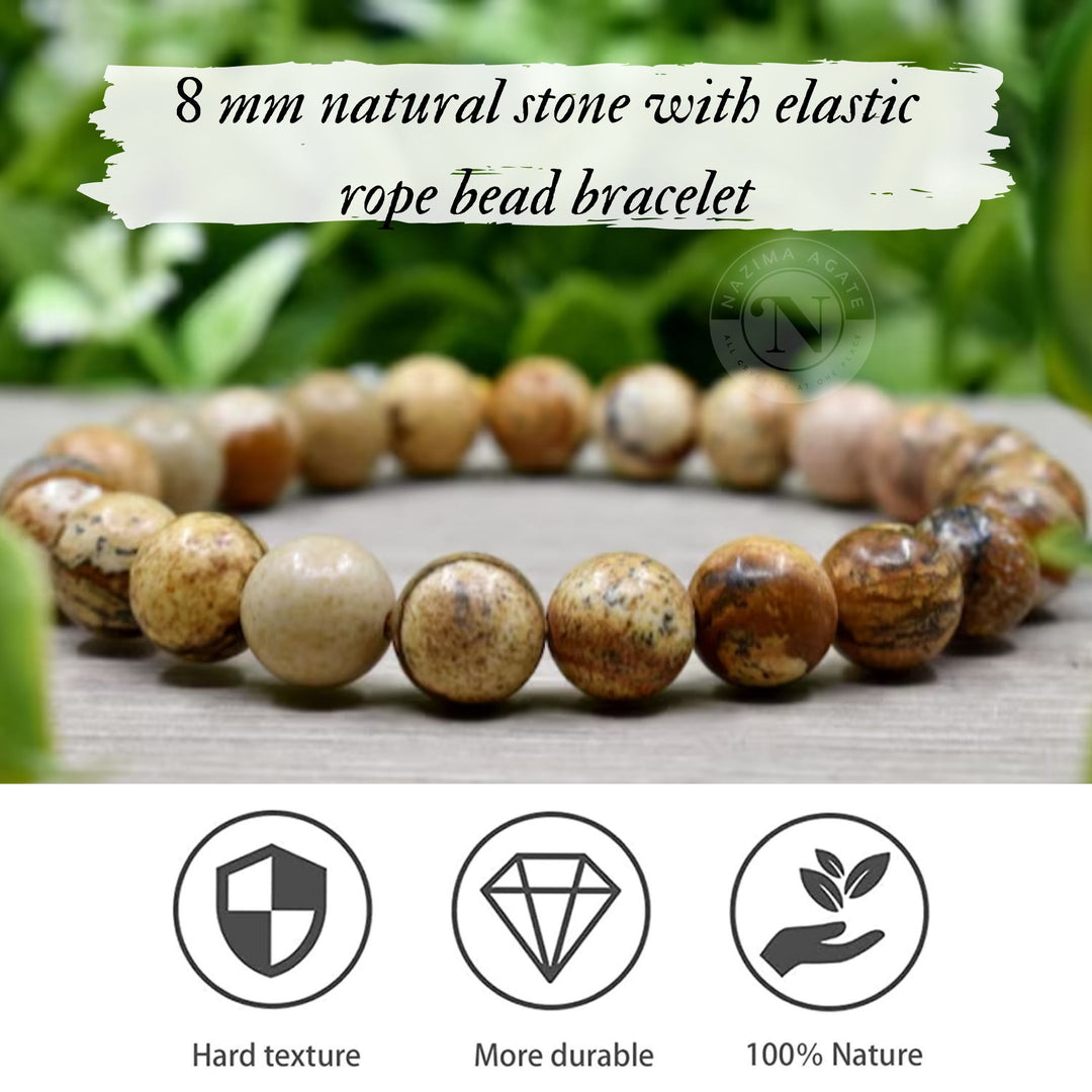 PICTURE JASPER ENERGY BRACELET 8MM