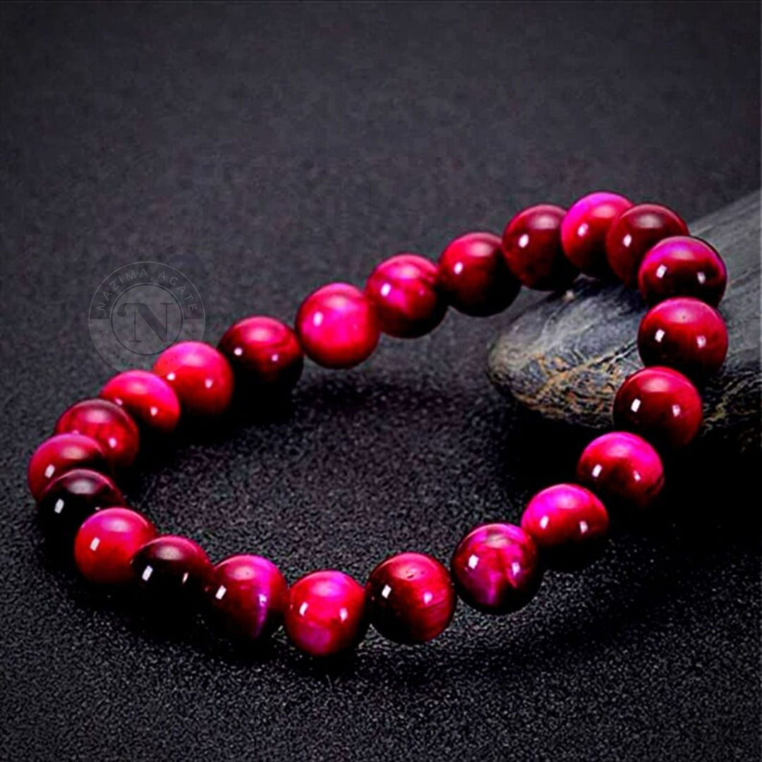 PINK TIGER EYE ENERGY BRACELET 8MM