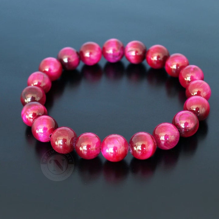 PINK TIGER EYE ENERGY BRACELET 8MM