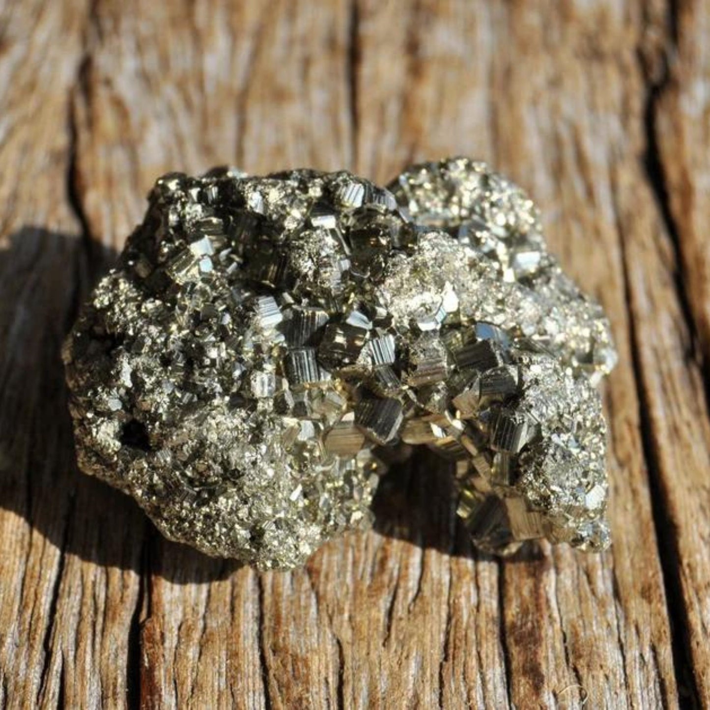 RAW PYRITE GEODE FOR ATTRACTING MONEY