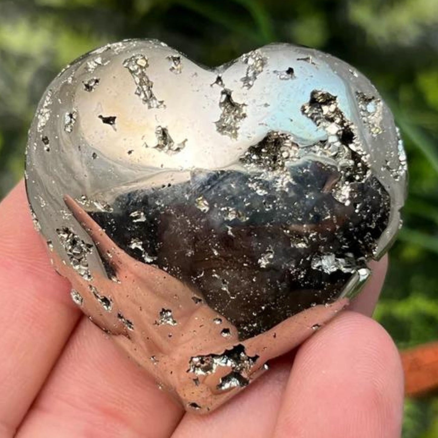 PYRITE HEART FOR ATTRACTING MONEY