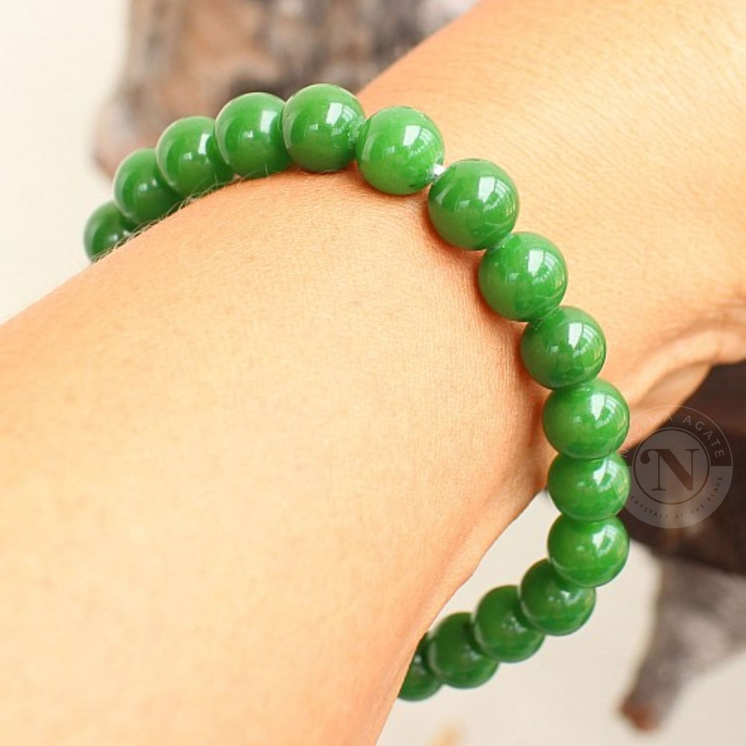 GREEN JADE ENERGY BRACELET 8MM