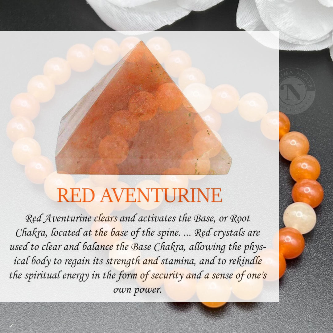 RED AVENTURINE ENERGY BRACELET 8MM