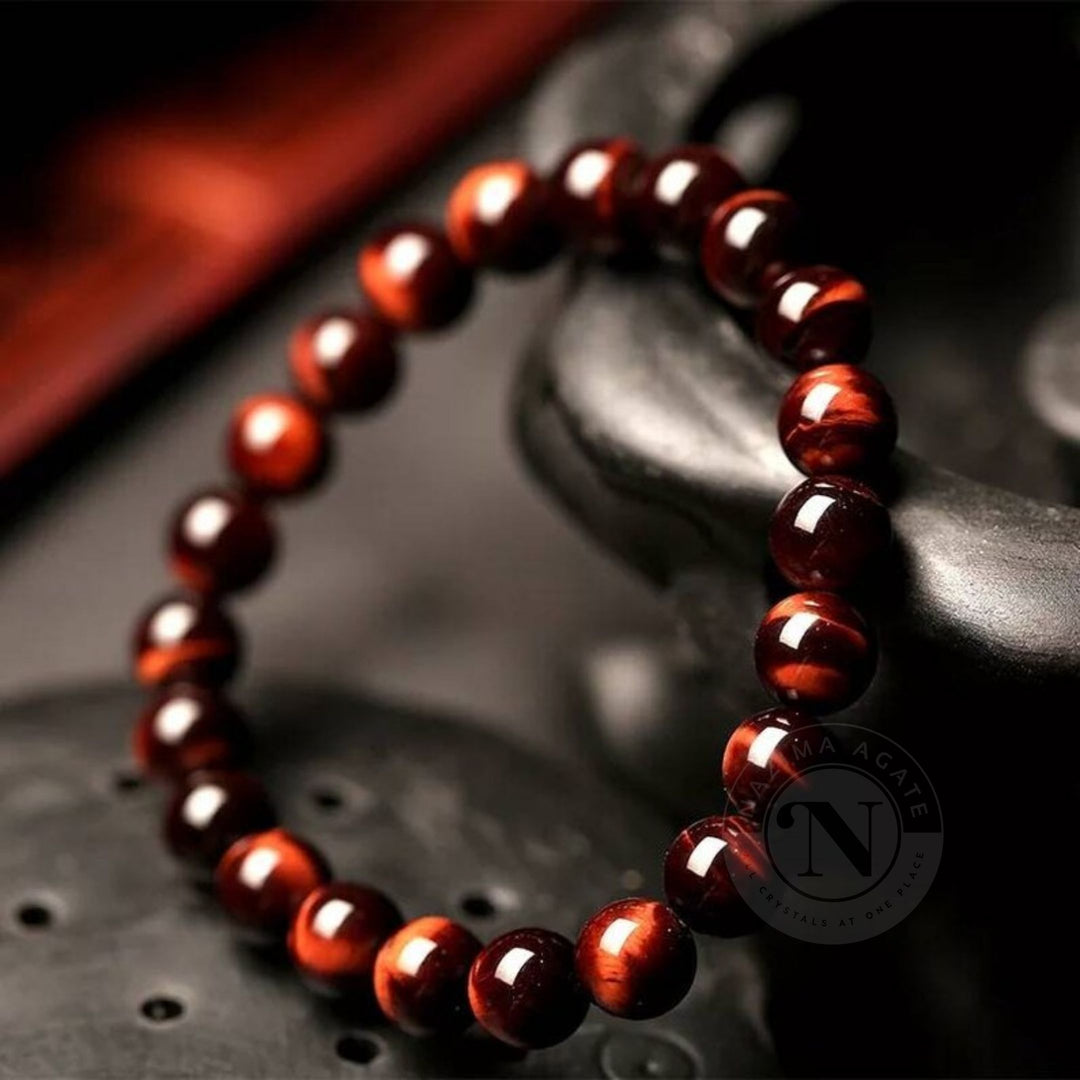 RED TIGER EYE ENERGY BRACELET 8MM