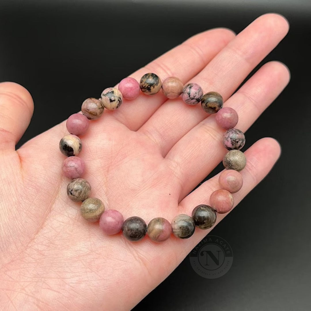 RHODONITE ENERGY BRACELET 8MM