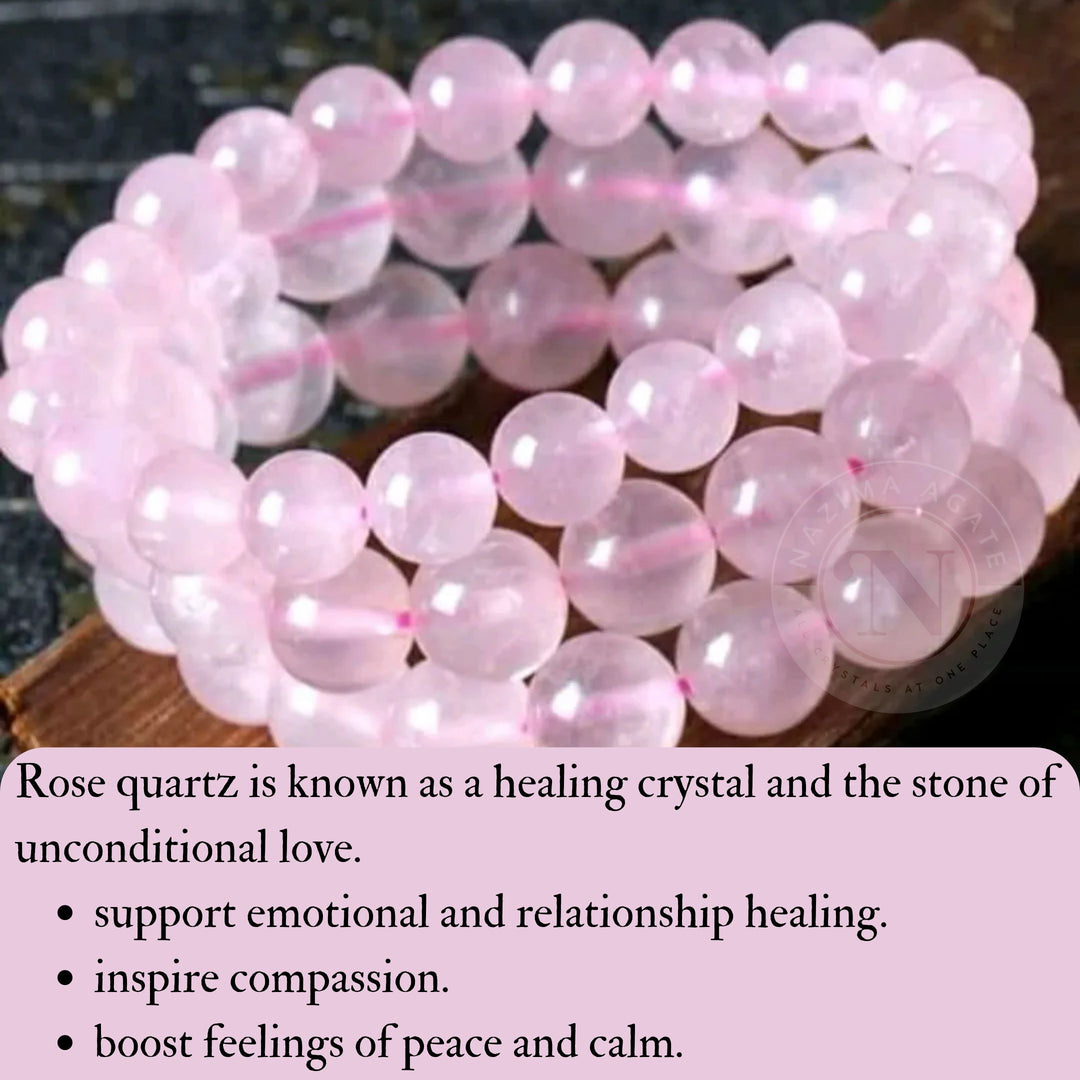 ROSE QUARTZ ENERGY BRACELET 8MM