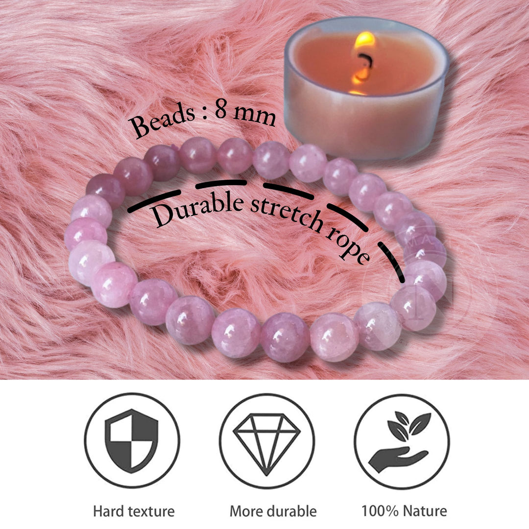 ROSE QUARTZ ENERGY BRACELET 8MM