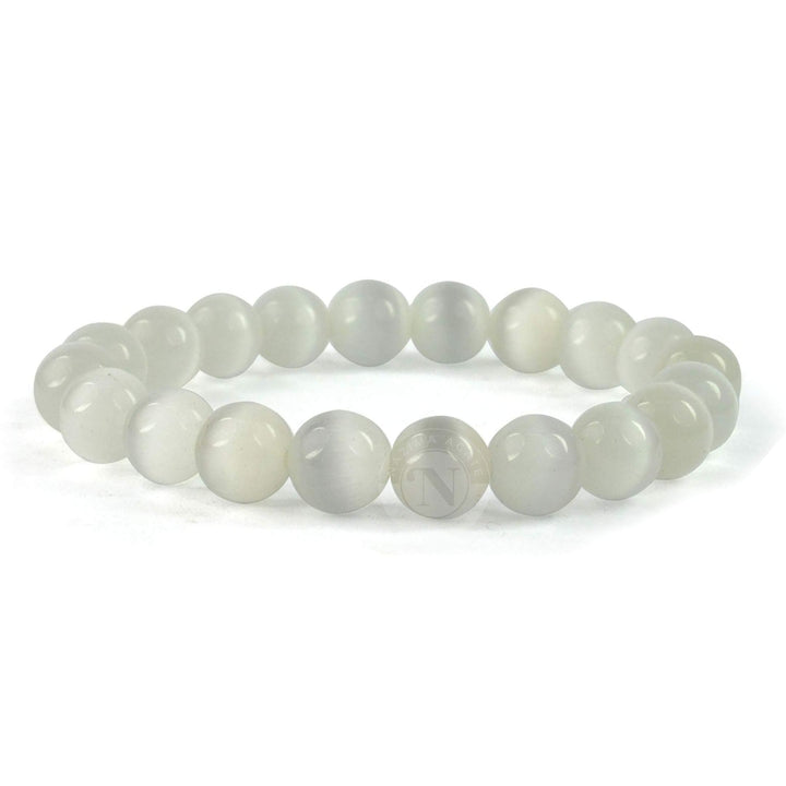 SELENITE MANMADE ENERGY BRACELET 8MM