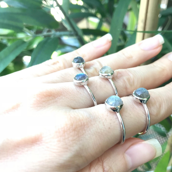 LABRADORITE SILVER RING