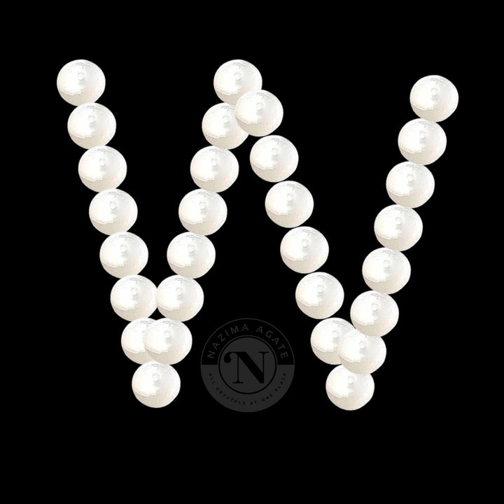 WHITE MOONSTONE LOOSE BEADS 8MM