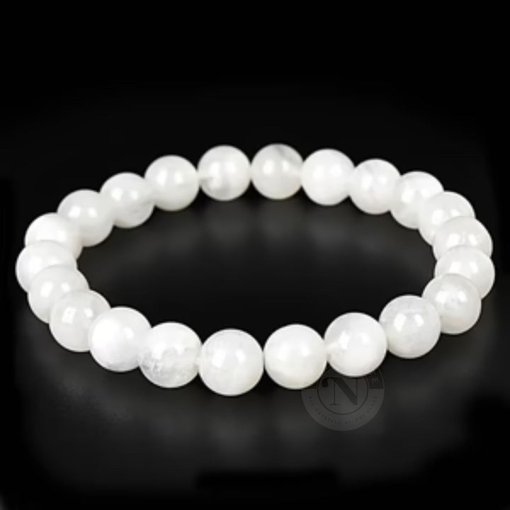 WHITE JADE ENERGY BRACELET 8MM