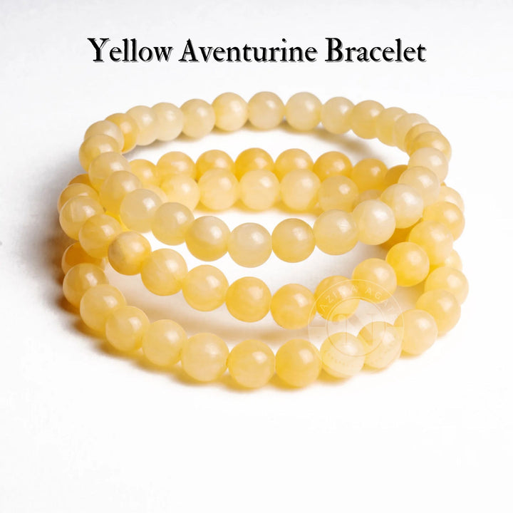 YELLOW AVENTURINE ENERGY BRACELET 8MM