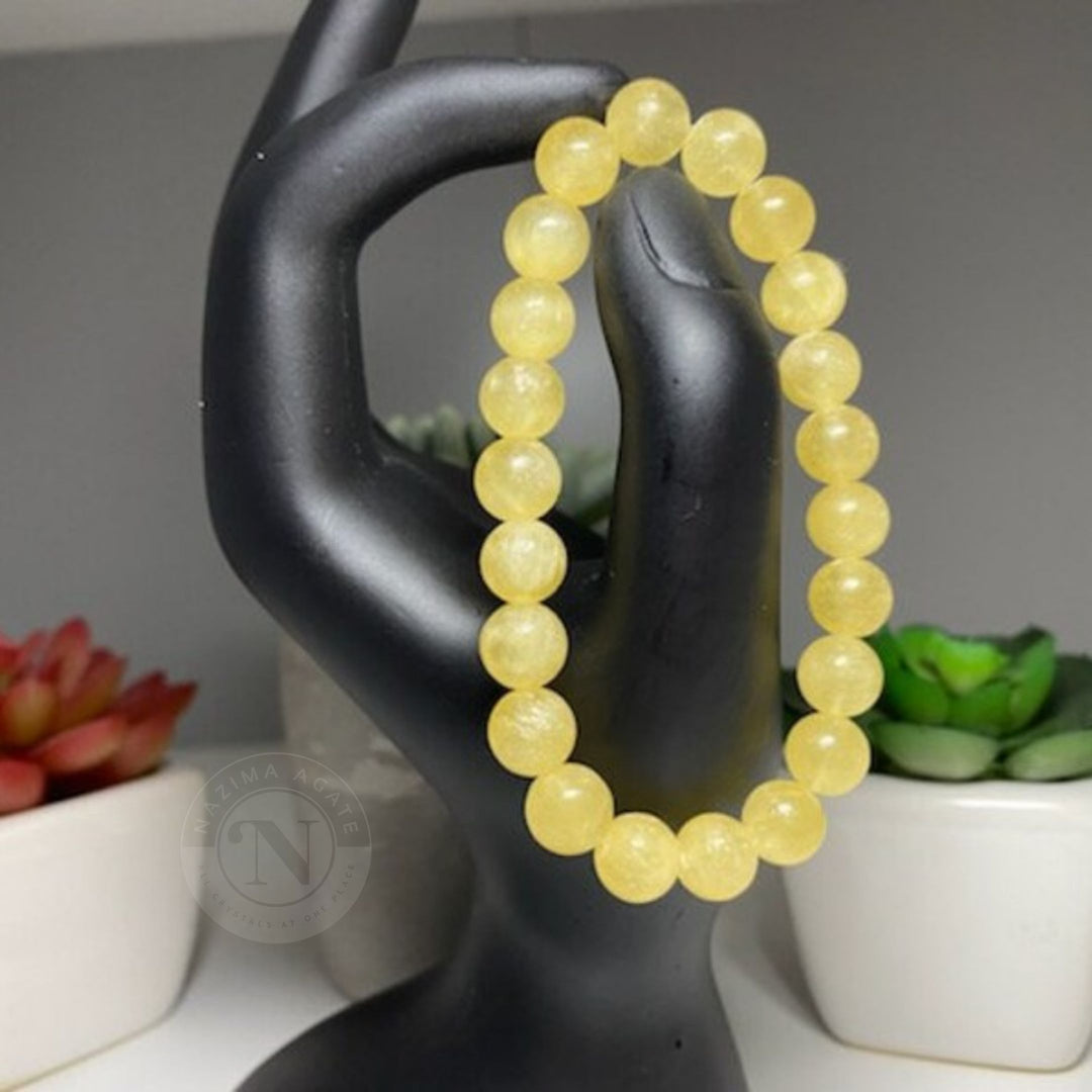 YELLOW CALCITE ENERGY BRACELET 8MM