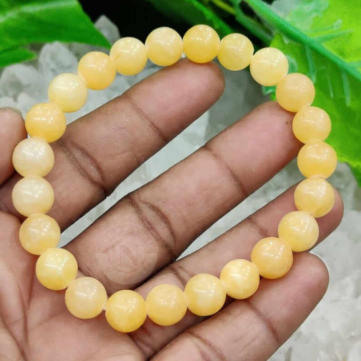 YELLOW CALCITE ENERGY BRACELET 8MM