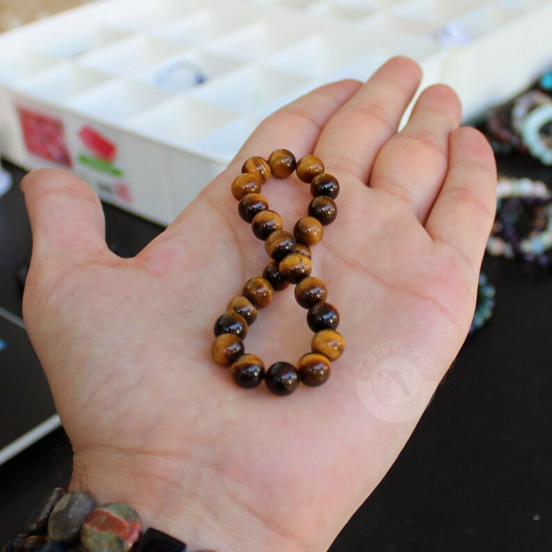 YELLOW TIGER EYE ENERGY BRACELET 8MM