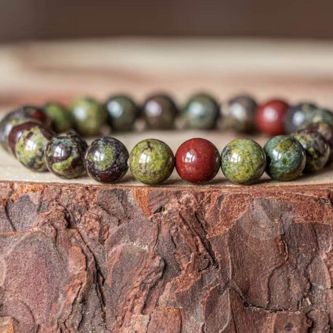 DRAGON BLOOD STONE ENERGY BRACELET 8MM