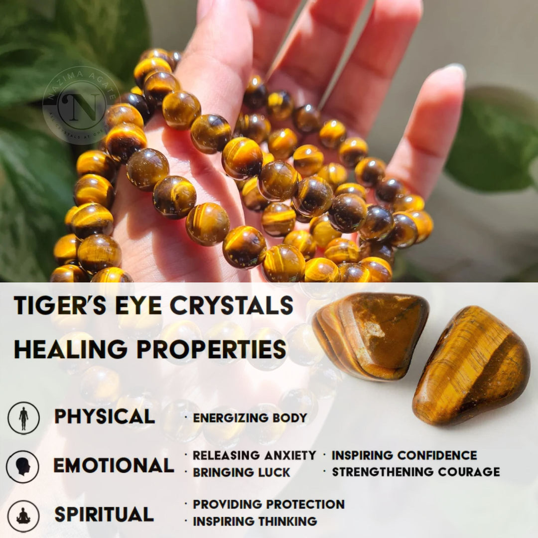 YELLOW TIGER EYE ENERGY BRACELET 8MM