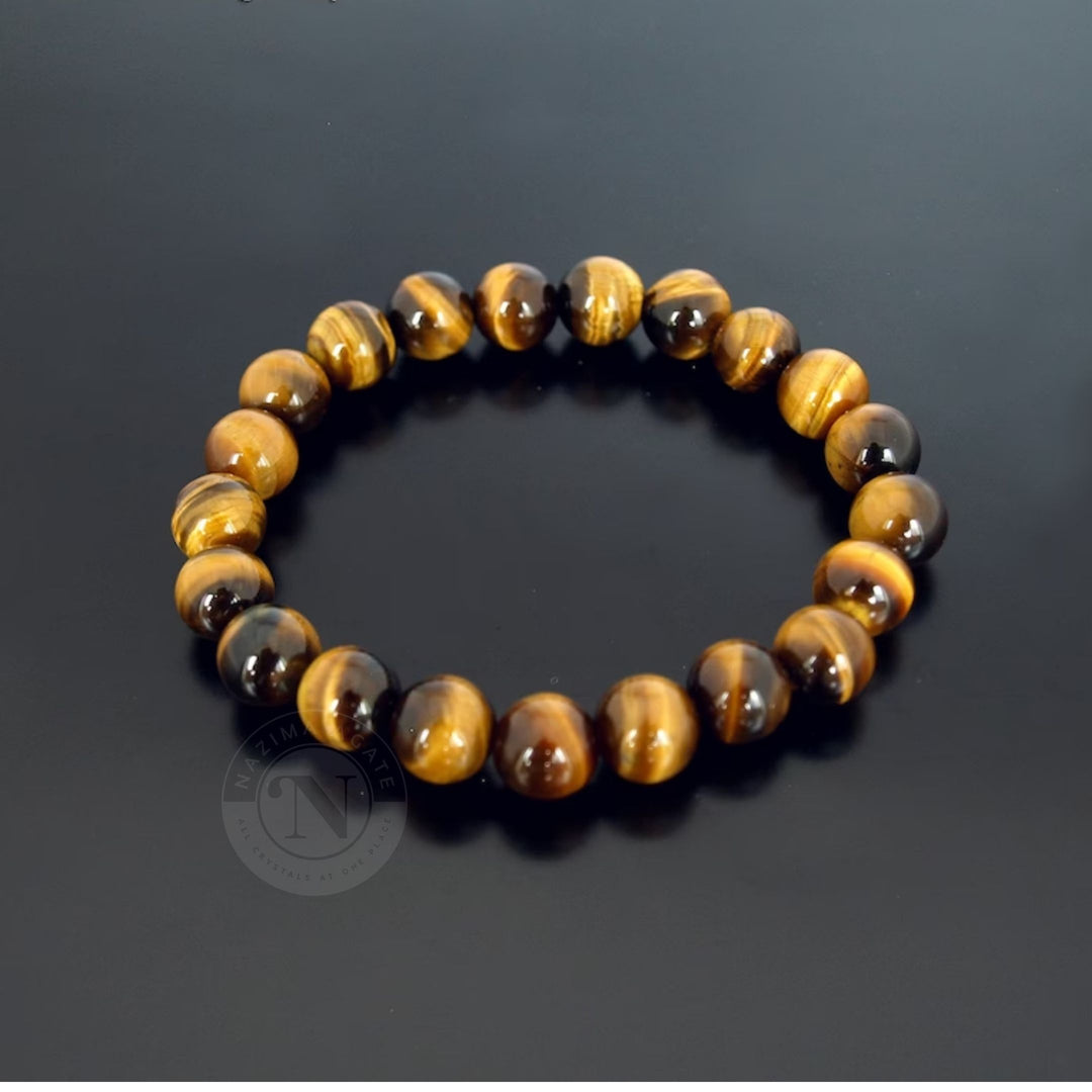 YELLOW TIGER EYE ENERGY BRACELET 8MM